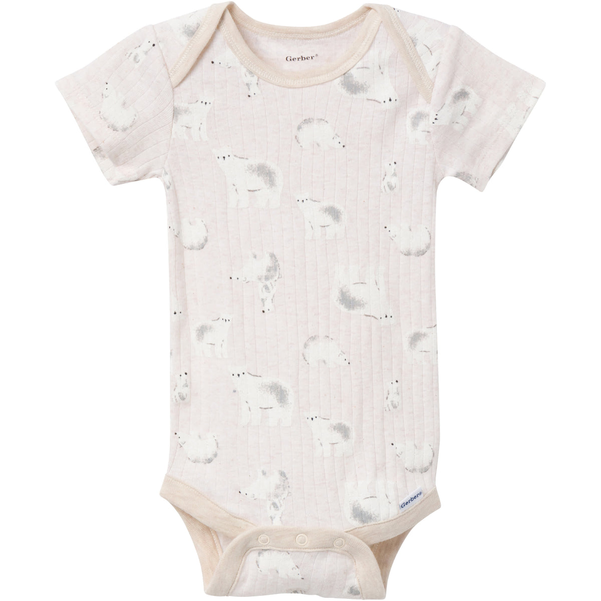 6-Pack Baby Neutral Polar Bear Onesies Bodysuits, view 6