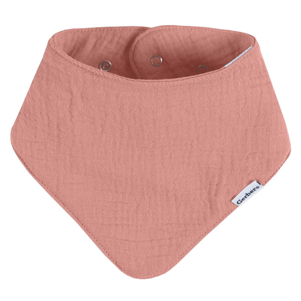 10-Pack Baby Girls Multi Pink Muslin Bandana Bib, view 6