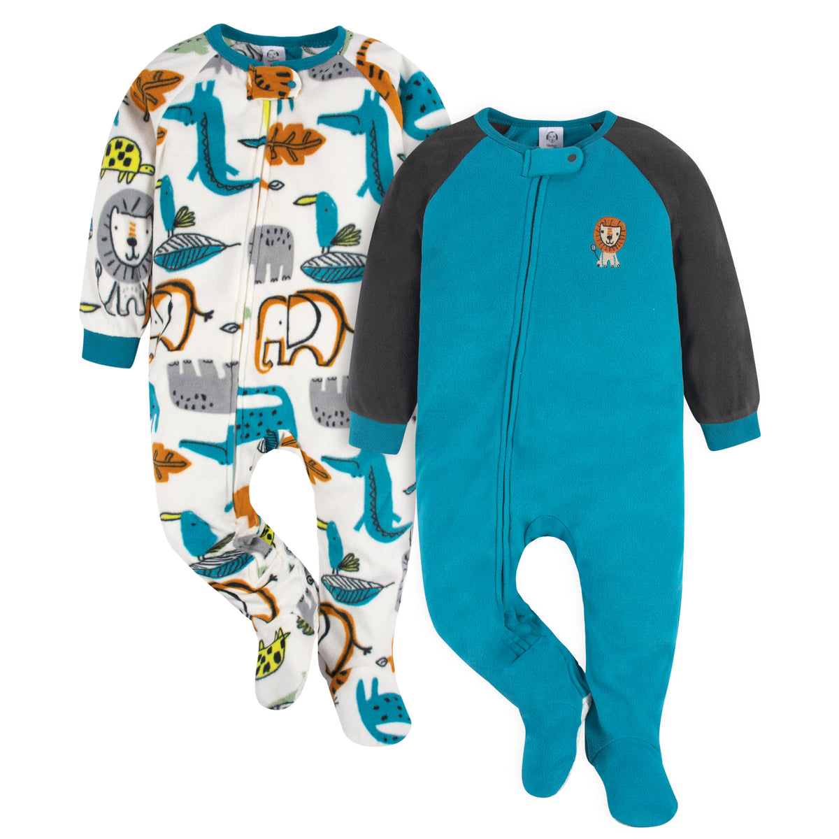 2-Pack Baby & Toddler Boys Lion Blanket Sleepers