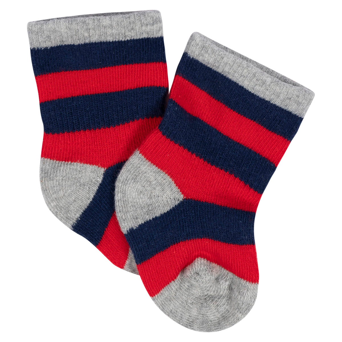 8-Pack Baby Boys All Star Jersey Wiggle Proof Socks, view 7