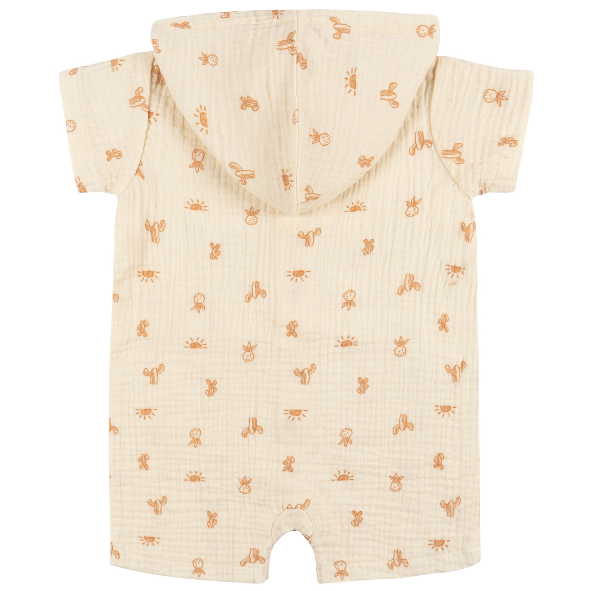 Baby Boys Desert Hooded Romper, view 4