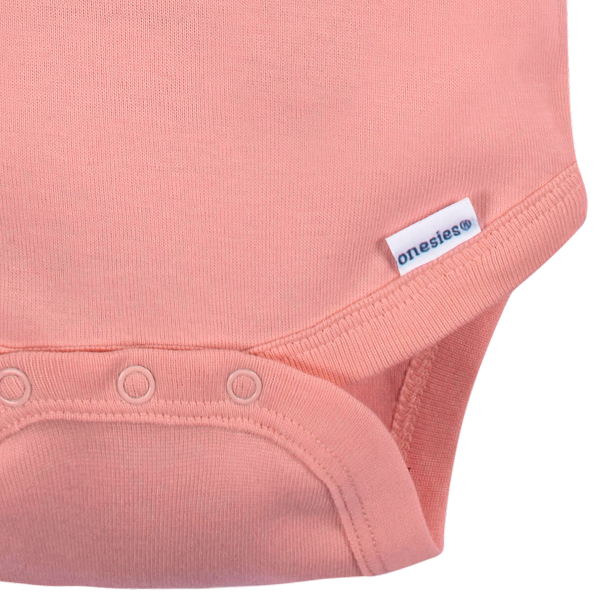 5-Pack Mauve Pink Premium Short Sleeve Onesies Bodysuits, view 4