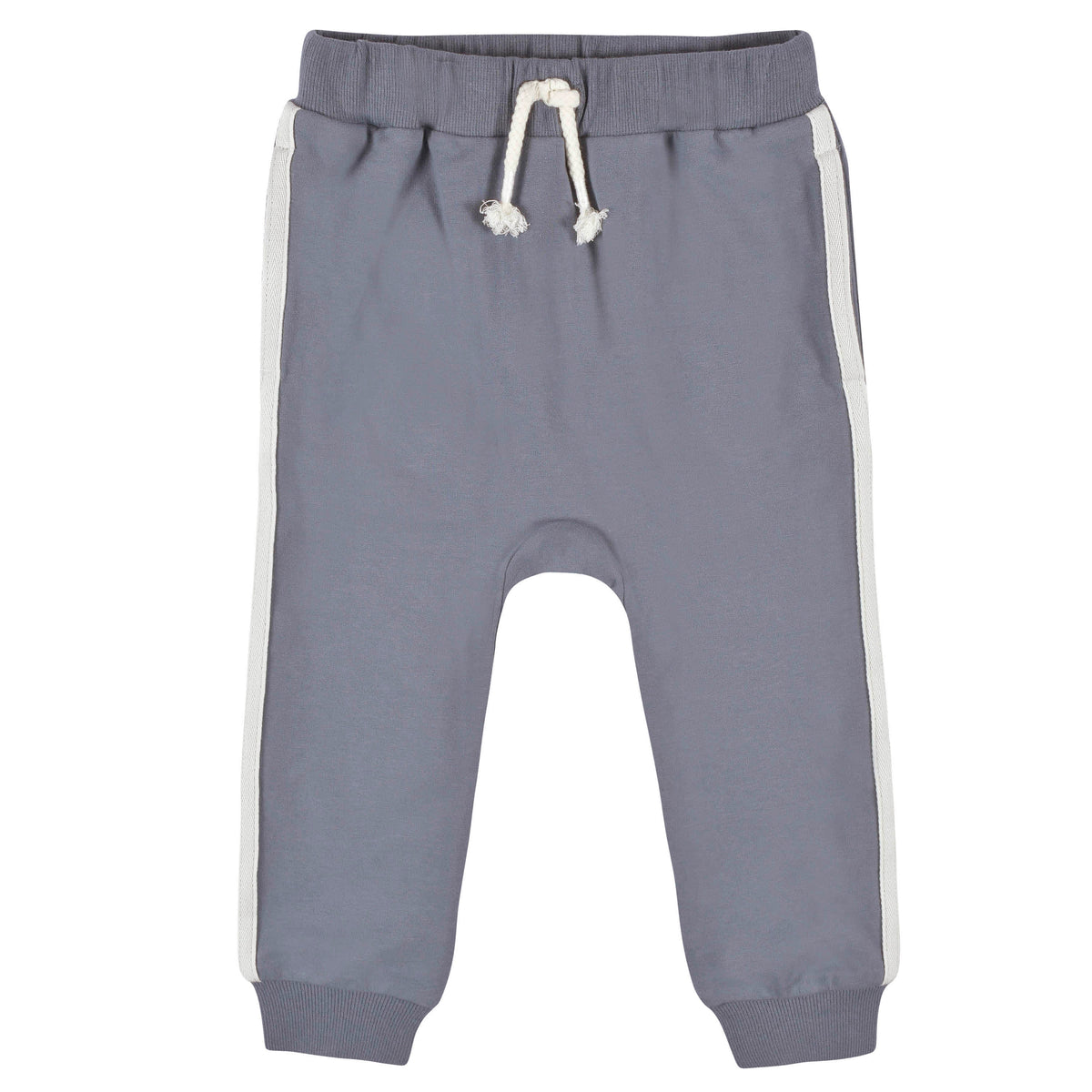 3-Pack Infant & Toddler Boys Dusty Blue & Navy Joggers, view 3