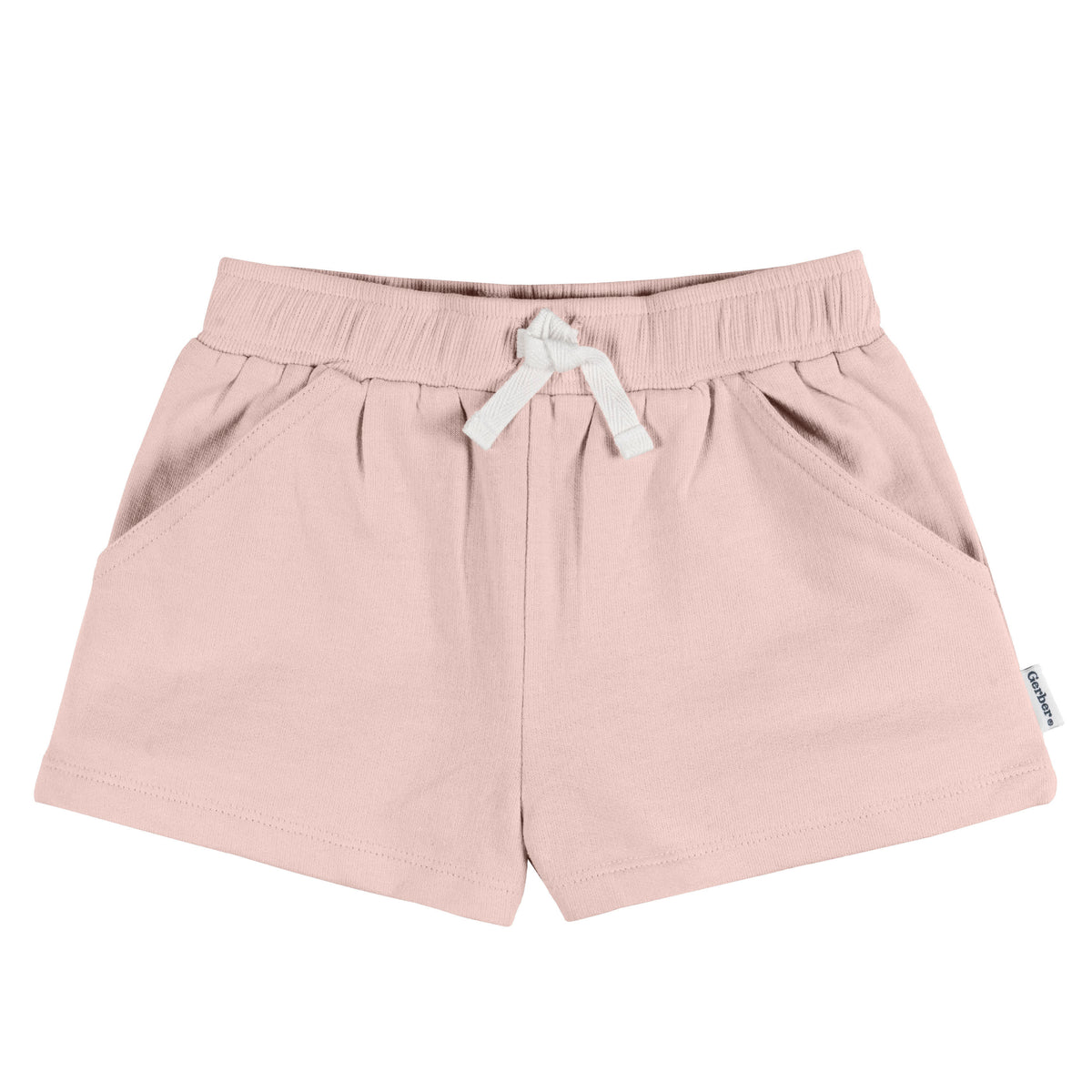 3-Pack Baby & Toddler Girls Pink/White/Navy Knit Short, view 6