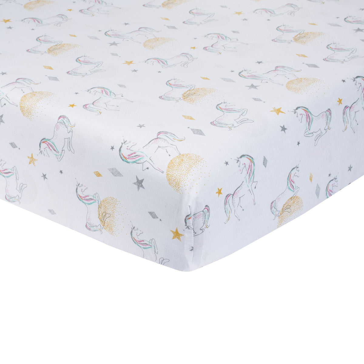 Baby Girls Love and Sugar Fitted Crib Sheet