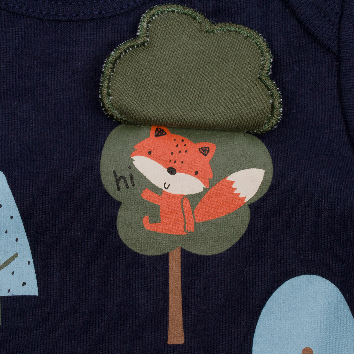 5-Pack Baby Boys Fox Short Sleeve Onesies Bodysuits, view 4