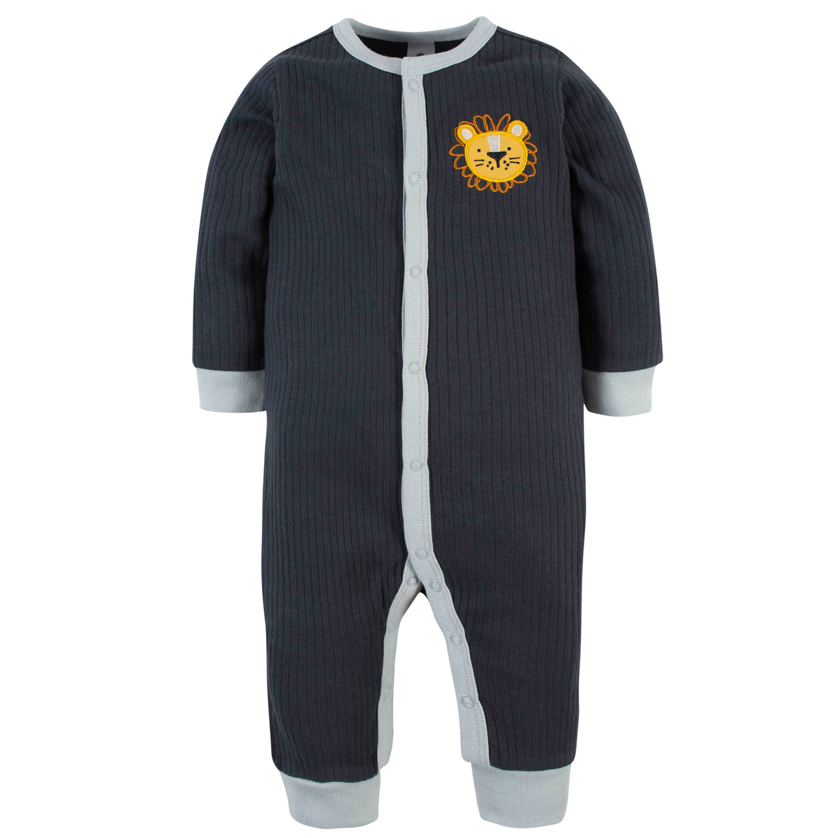 2-Piece Baby Boys Lion Coverall & Hat Set, view 3