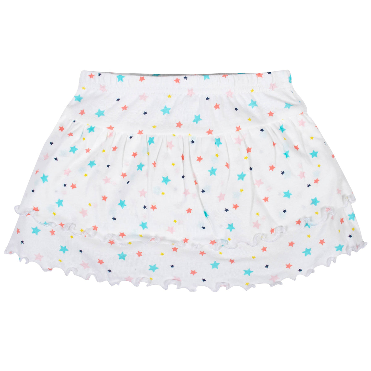 4-Piece Girls Unicorn Skirted Panty, Shirts and Slim Pant Set, view 2