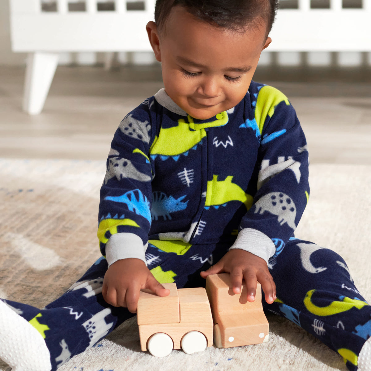 2-Pack Baby & Toddler Boys Dinos Fleece Pajamas, view 3