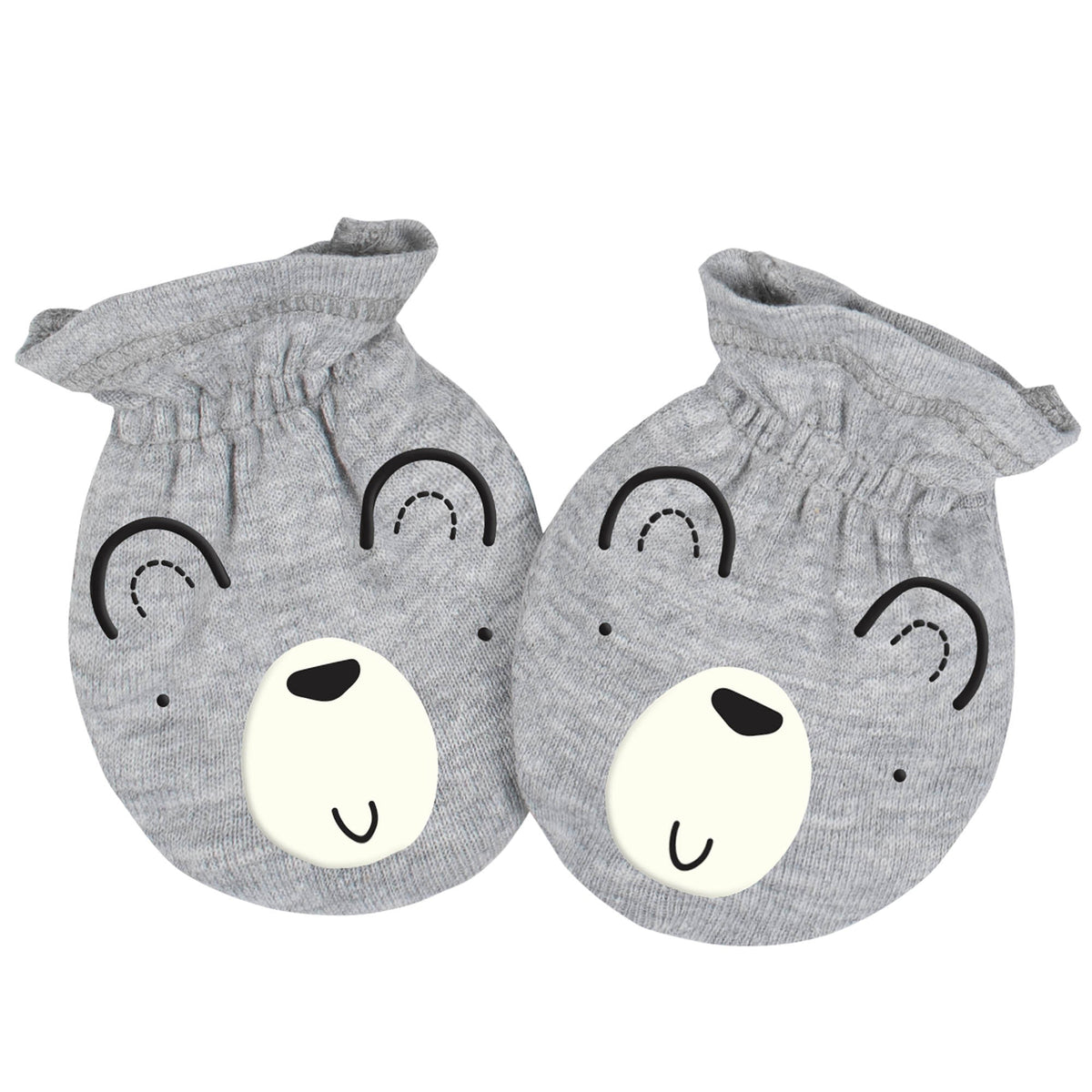 2-Pack Baby Boys Bear Mittens, view 2