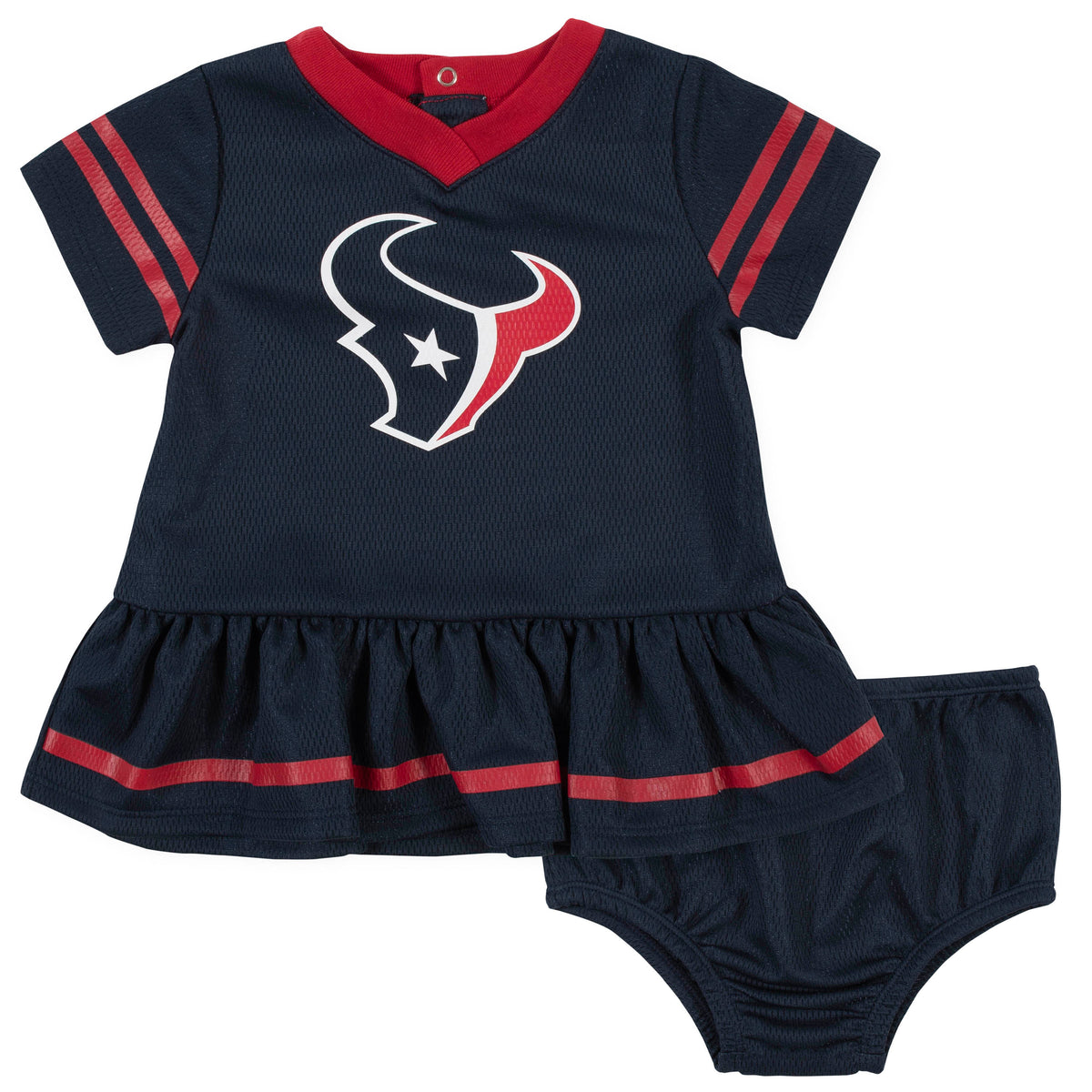2-Piece Houston Texans Dress and Diaper Cover Set