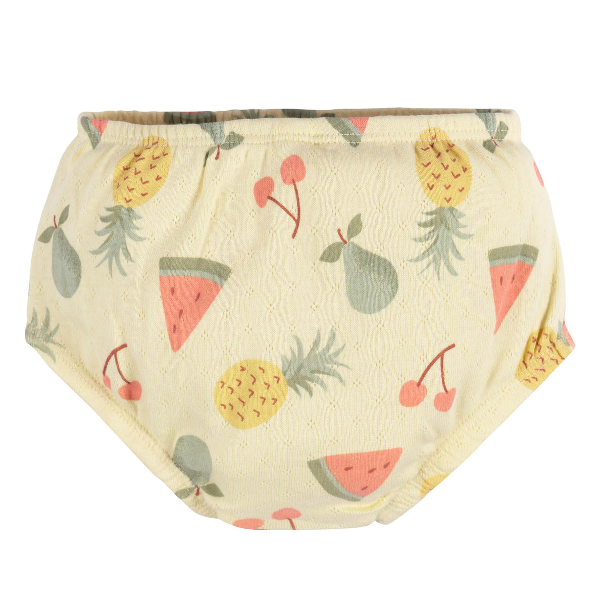 2-Piece Baby Girls Fruit Dress & Diaper Cover, view 2