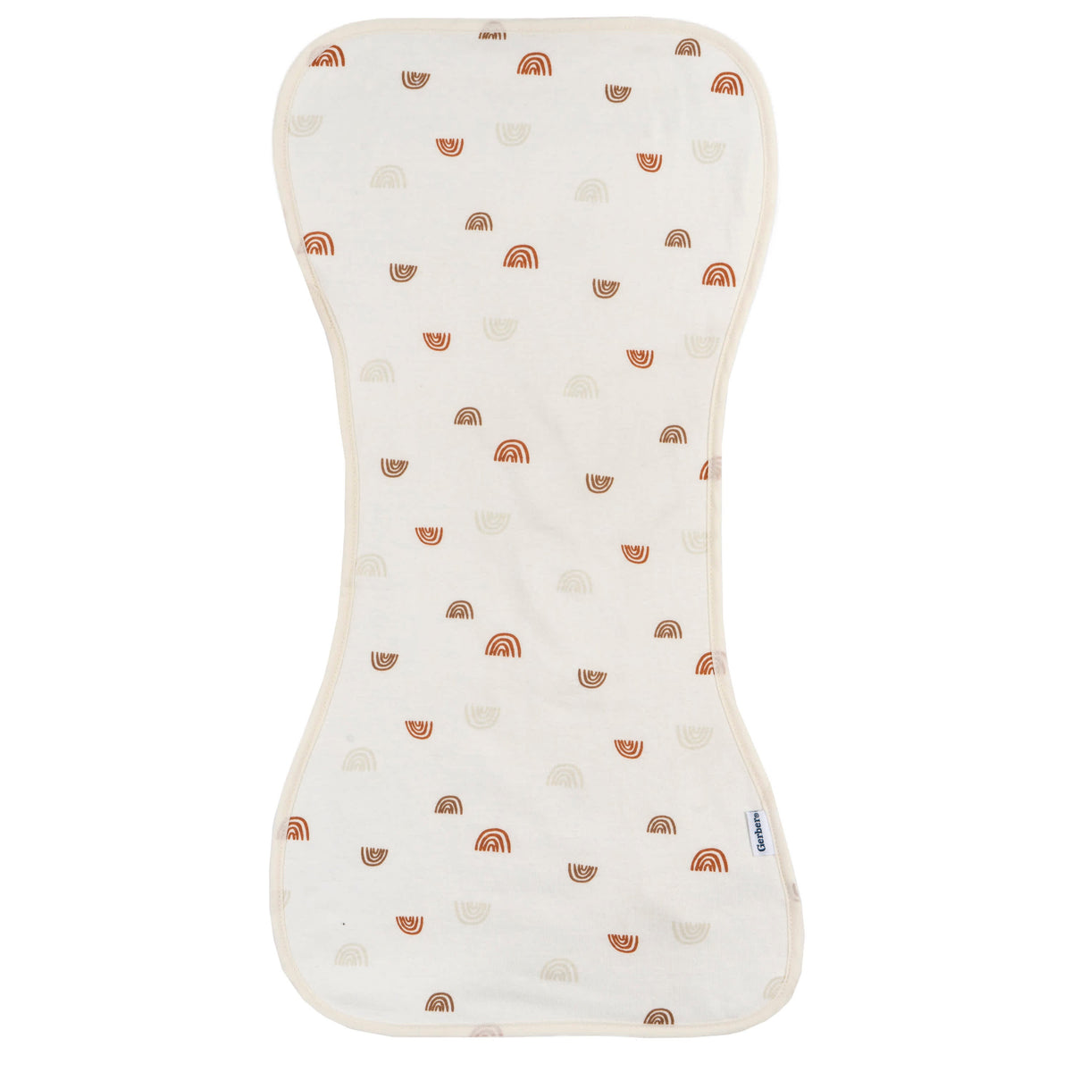 5-Pack Baby Neutral Rust Tan Burpcloth, view 2