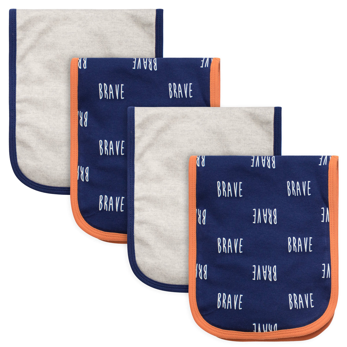 4-Pack Baby Boys "Roar" Burp Cloths