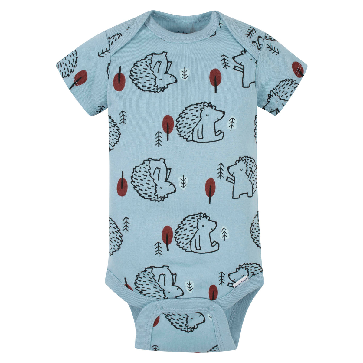 5-Pack Baby Boys Fox Short Sleeve Onesies Bodysuits, view 2
