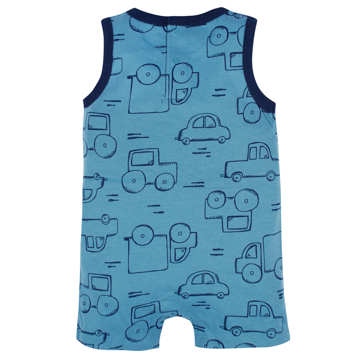 3-Pack Baby Boys Construction Zone Rompers, view 5