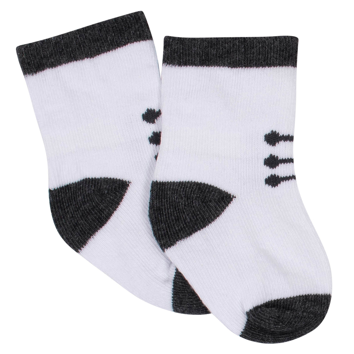 8-Pack Toddler Boys Boy Jersey Crew Socks, view 2
