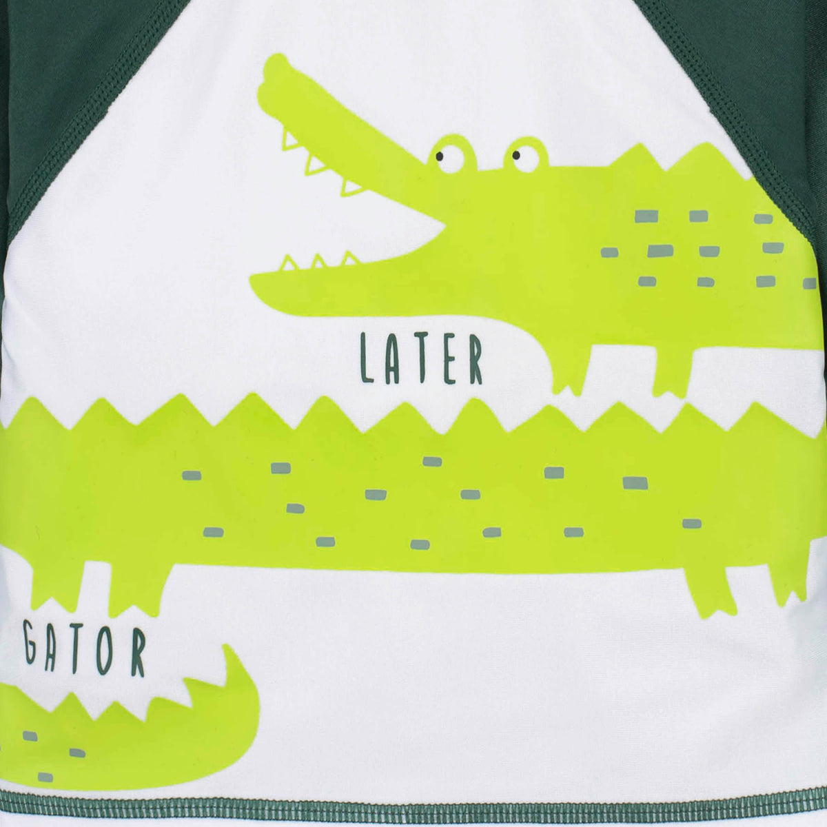 2-Piece Baby & Toddler Boys Later Gator Rash Guard & Swim Trunks Set, view 8