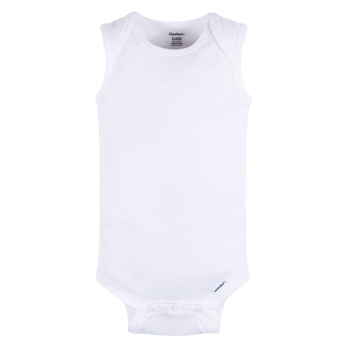 5-Pack Baby Neutral Grey Heather Sleeveless Lap Shoulder Onesies Bodysuits, view 3
