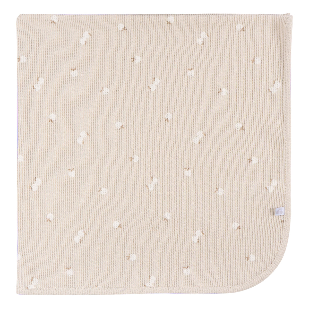 2-Pack Baby Neutral Tan Cotton Thermal Blanket, view 3