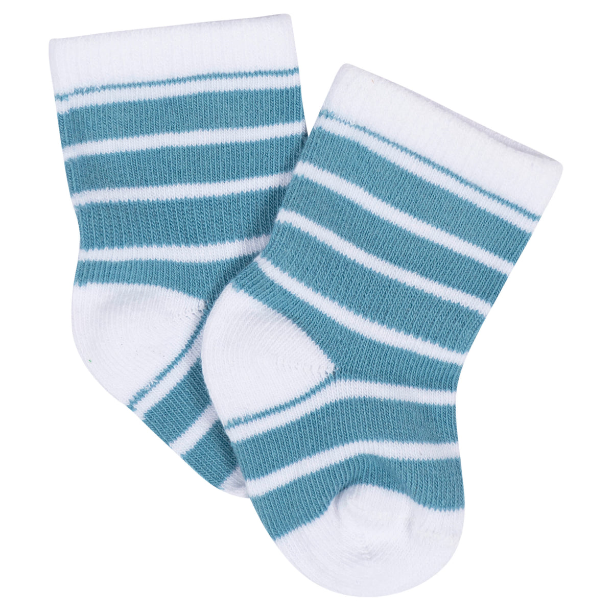 8-Pack Baby Boys Space Explorer Jersey Wiggle Proof Socks, view 7