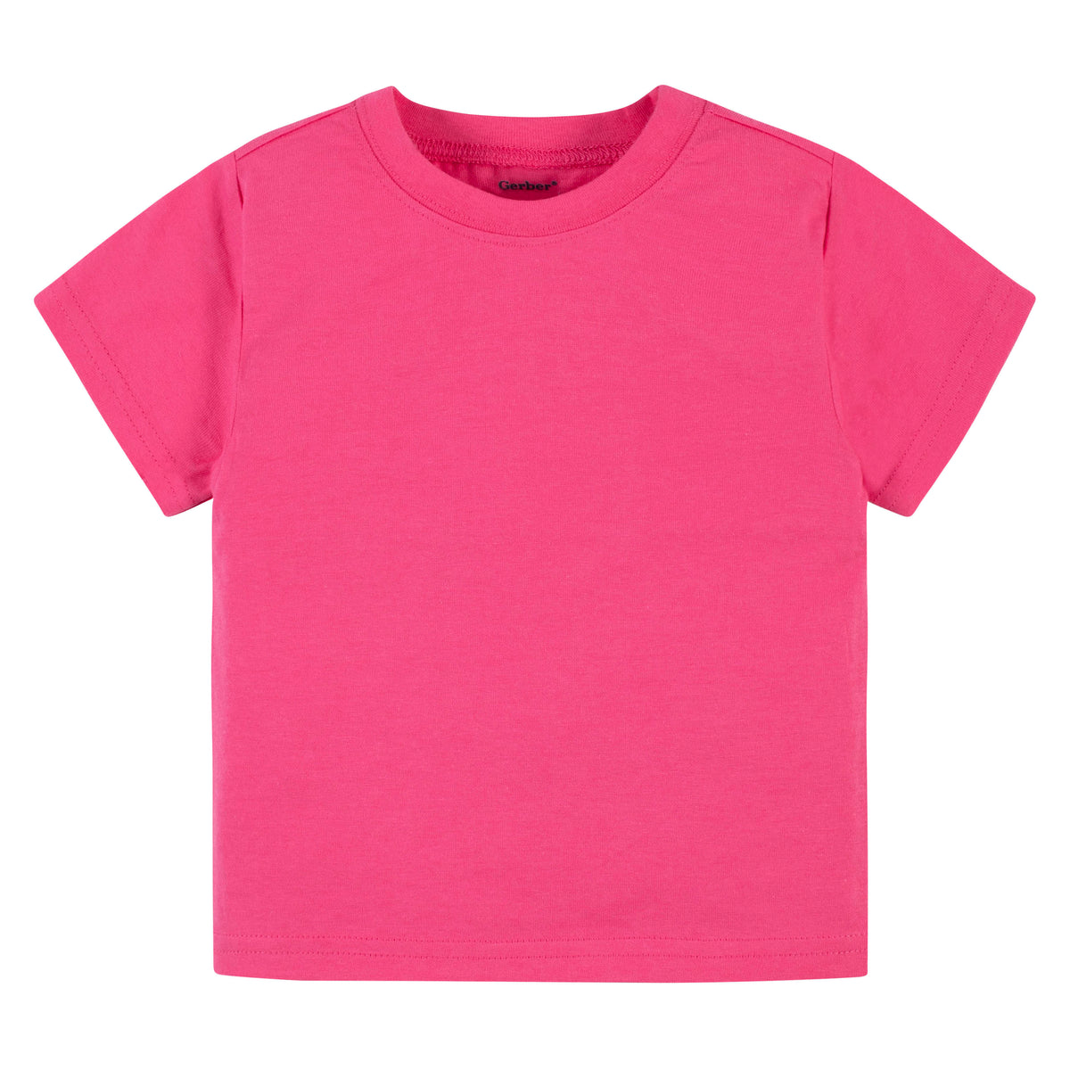 5-Pack Hot Pink Short Sleeve Premium Tees, view 3