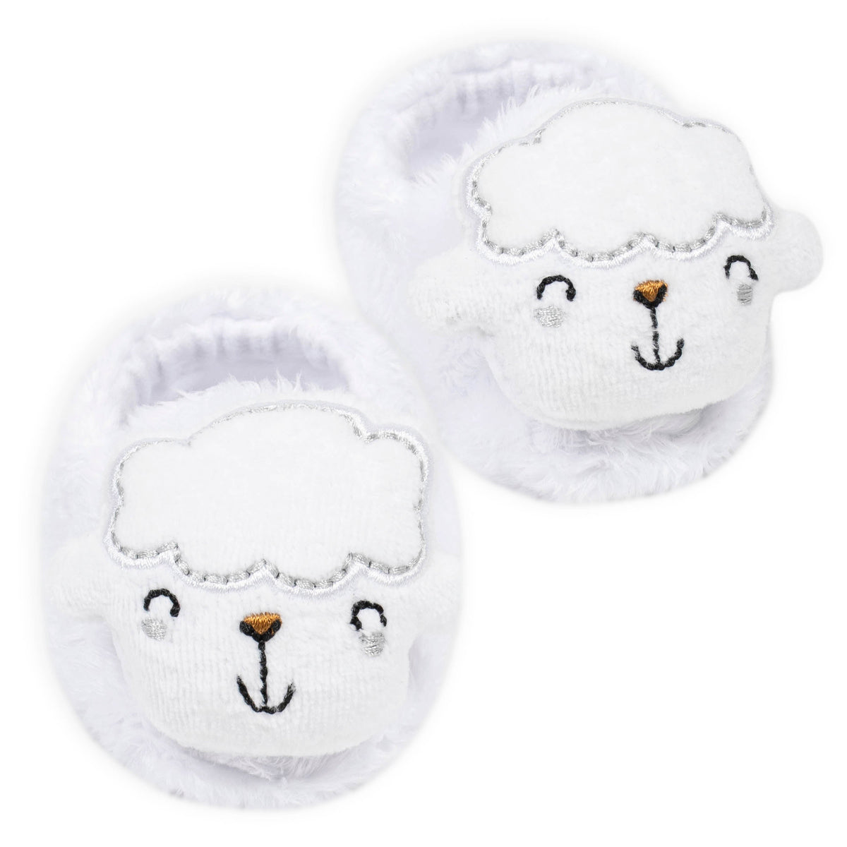Baby Neutral Lamb Velboa Booties