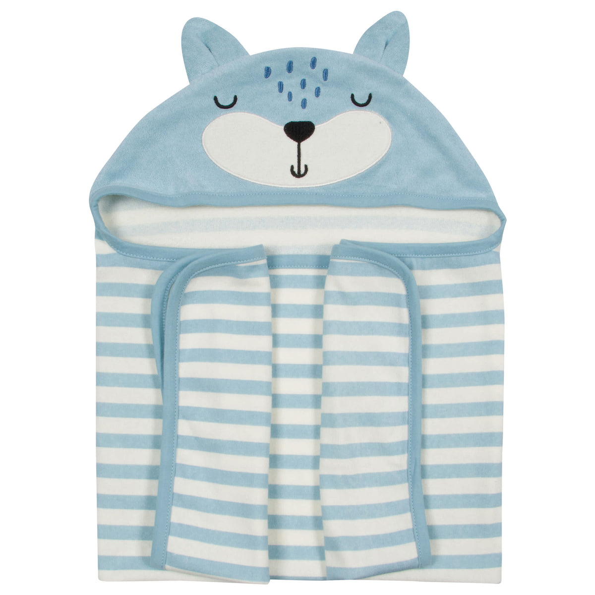 Baby Boys Fox Hooded Bath Wrap