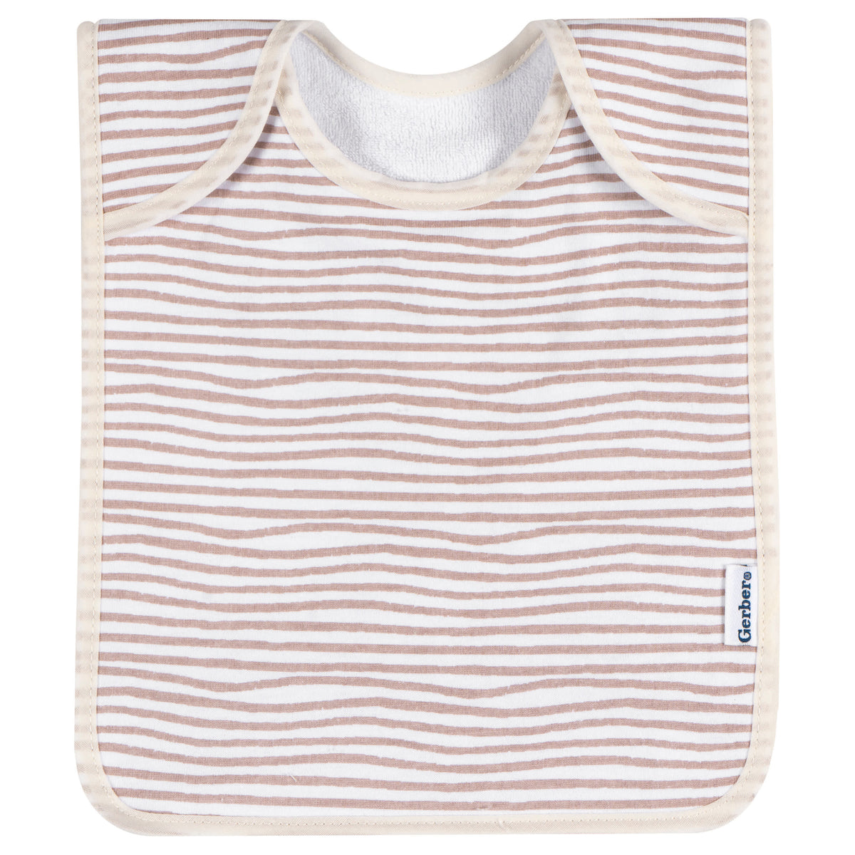 8-Pack Baby Neutral Multi Grey Yellow Lap Shoulder Bibs, view 3