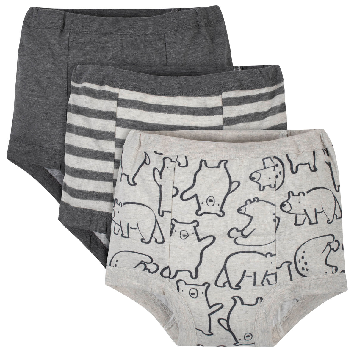 3-Pack Toddler Boys Bear Training Pants