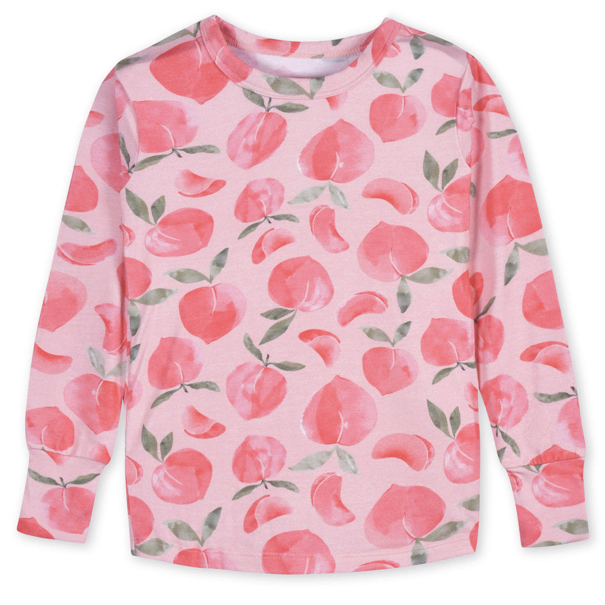 2-Piece Infant & Toddler Girls Just Peachy Buttery Soft Viscose Made from Eucalyptus Snug Fit Pajamas, view 4