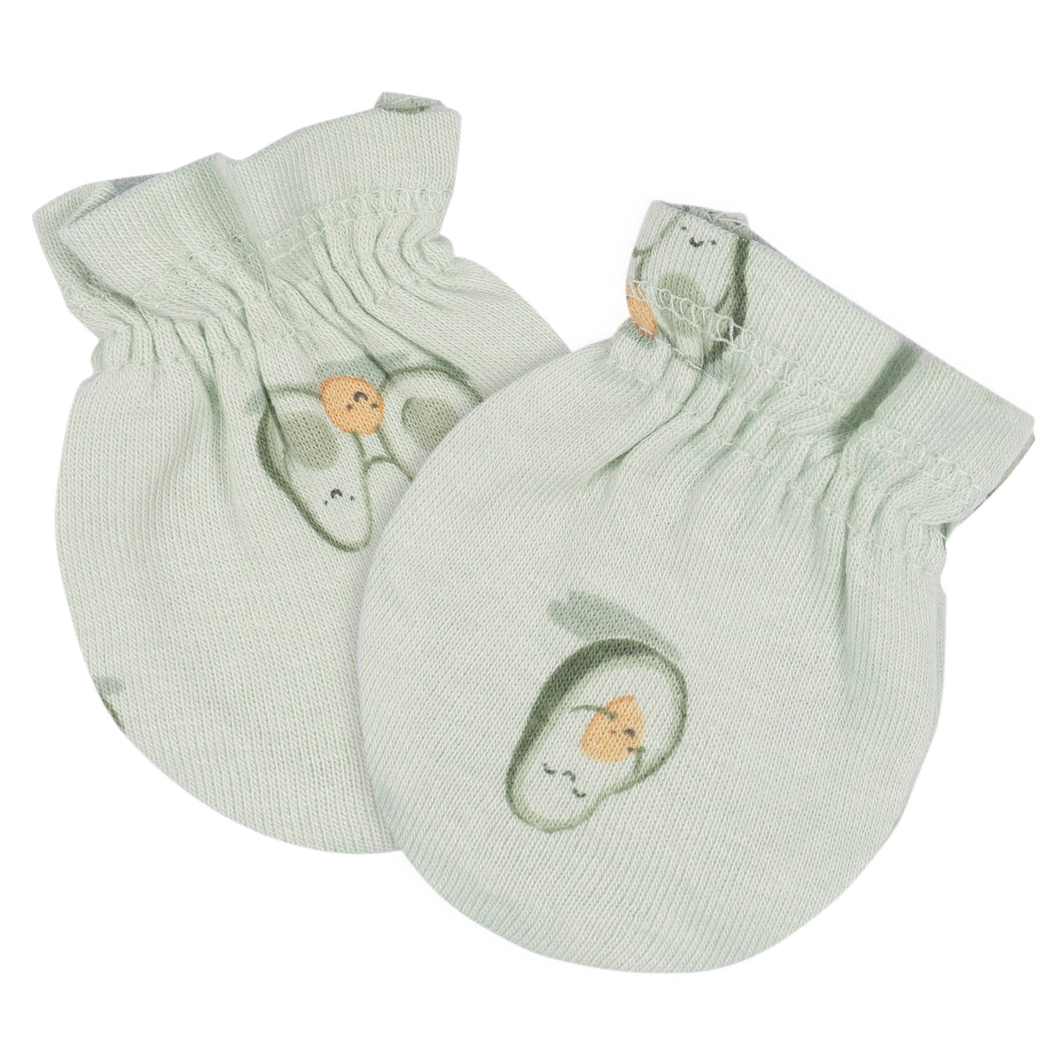 4-Piece Baby Neutral Avo-Cuddle Cap & Mitten Set, view 3