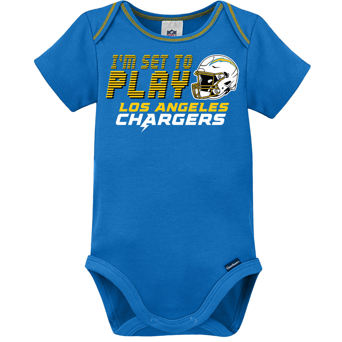 3-Piece Baby Boys Chargers Bodysuit, Sleep 'N Play & Cap Set, view 3
