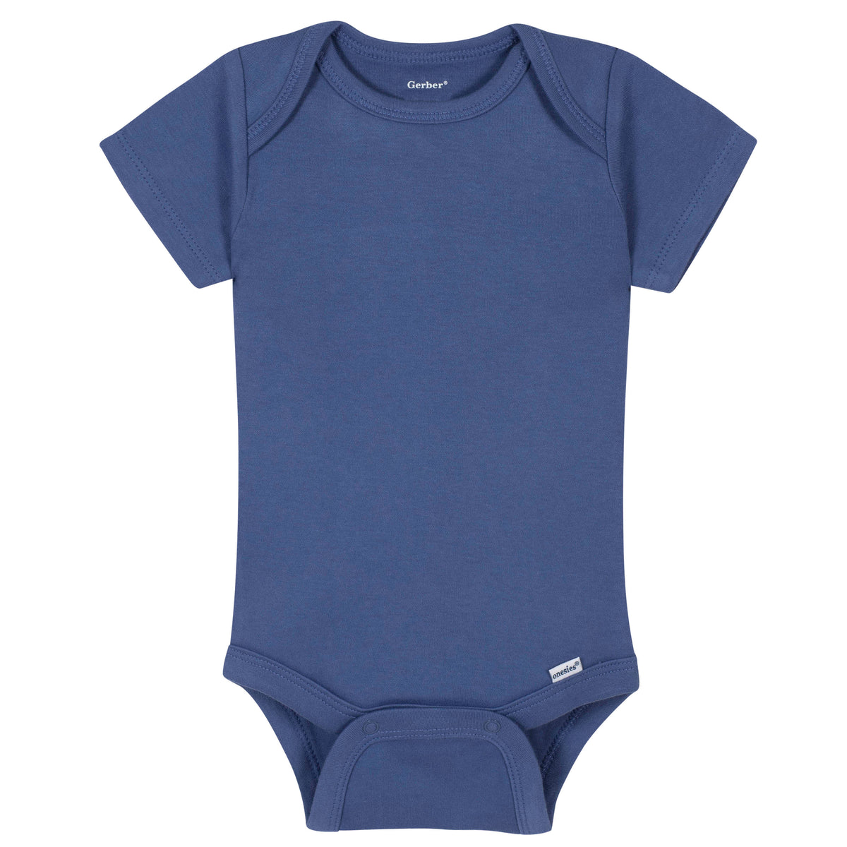 Premium Short Sleeve Onesies Bodysuit in Blue
