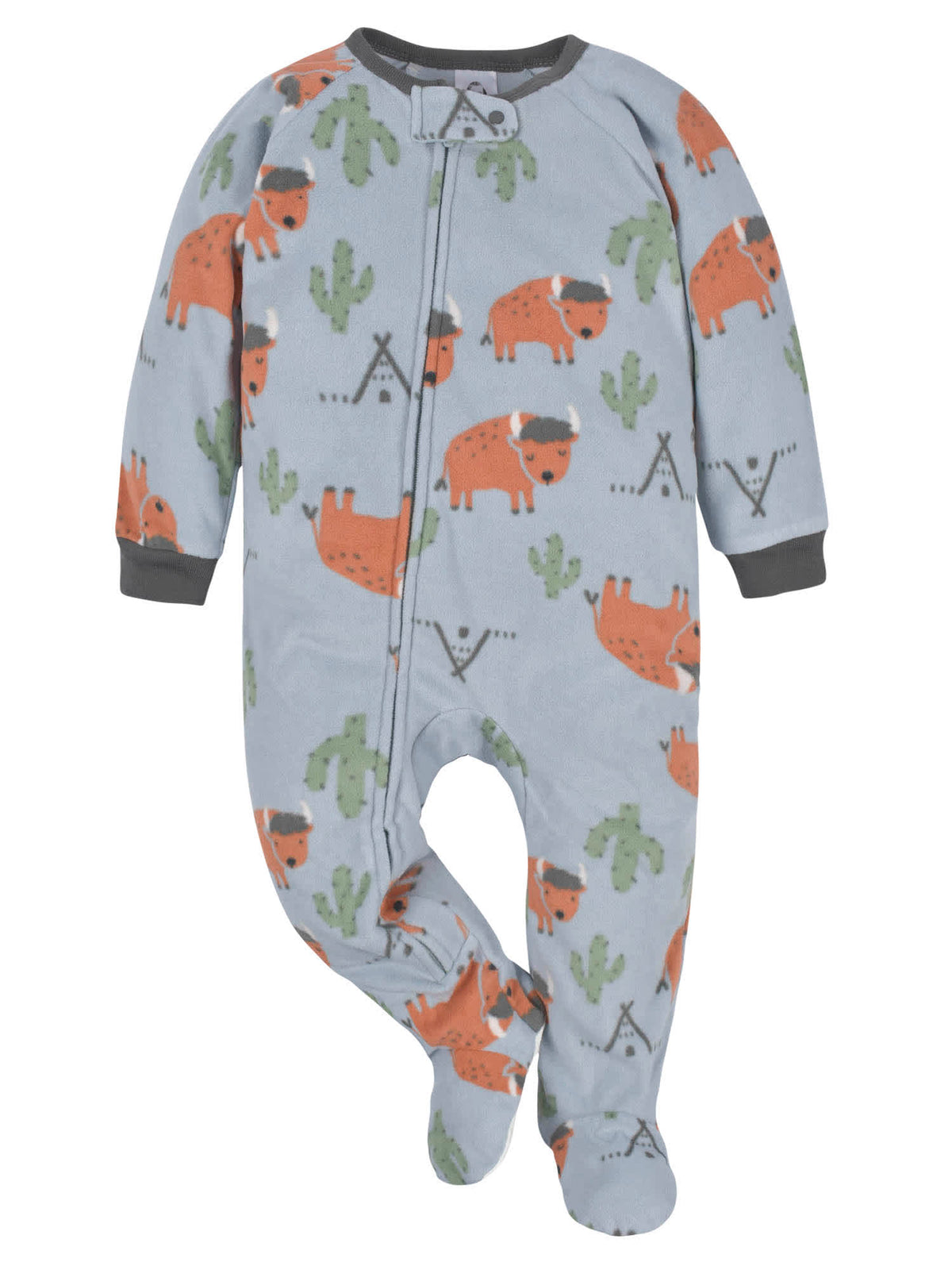 4-Pack Baby & Toddler Boys Buffalo & Bears Fleece Pajamas, view 8