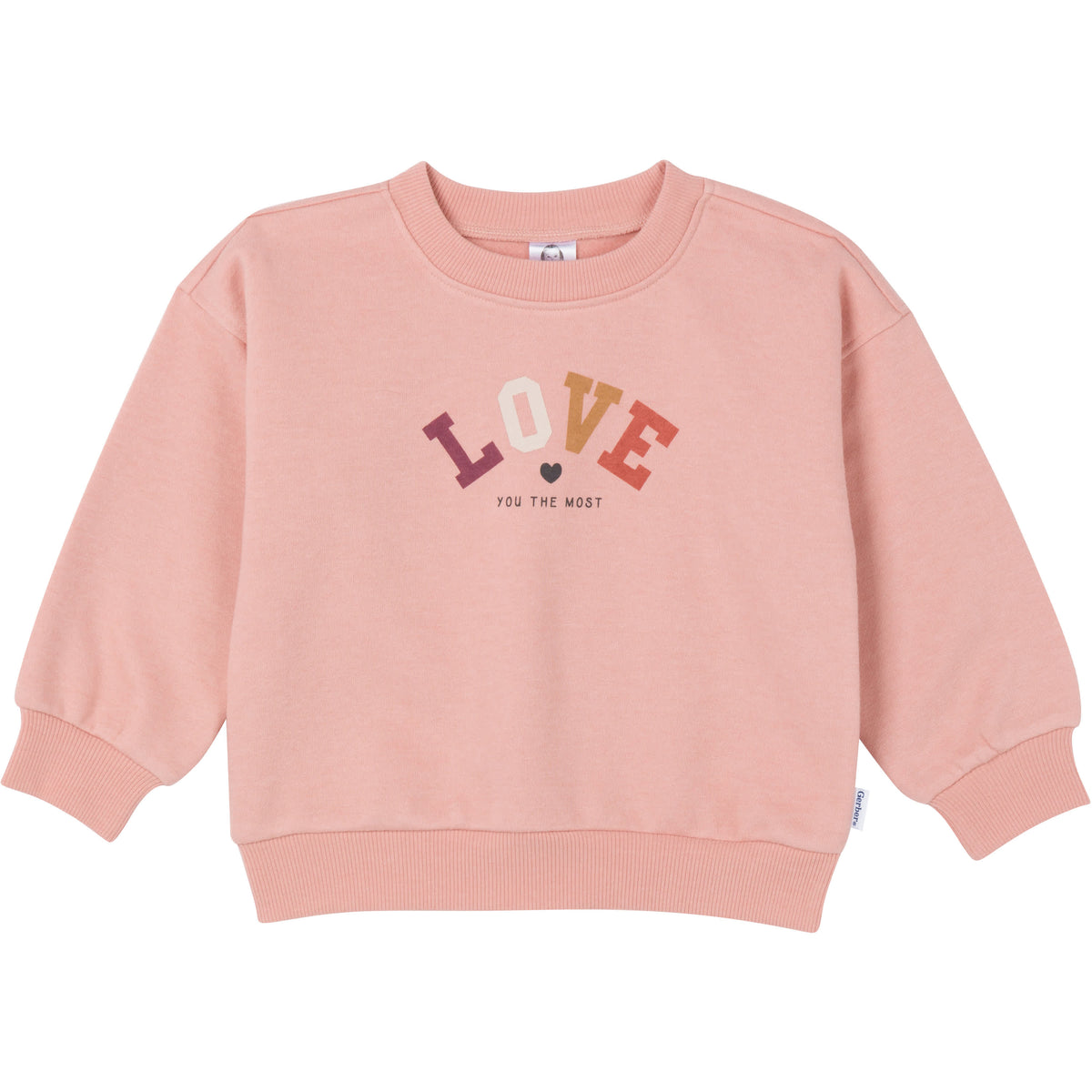 2-Piece Baby & Toddler Girls Peach Fleece Set, view 2