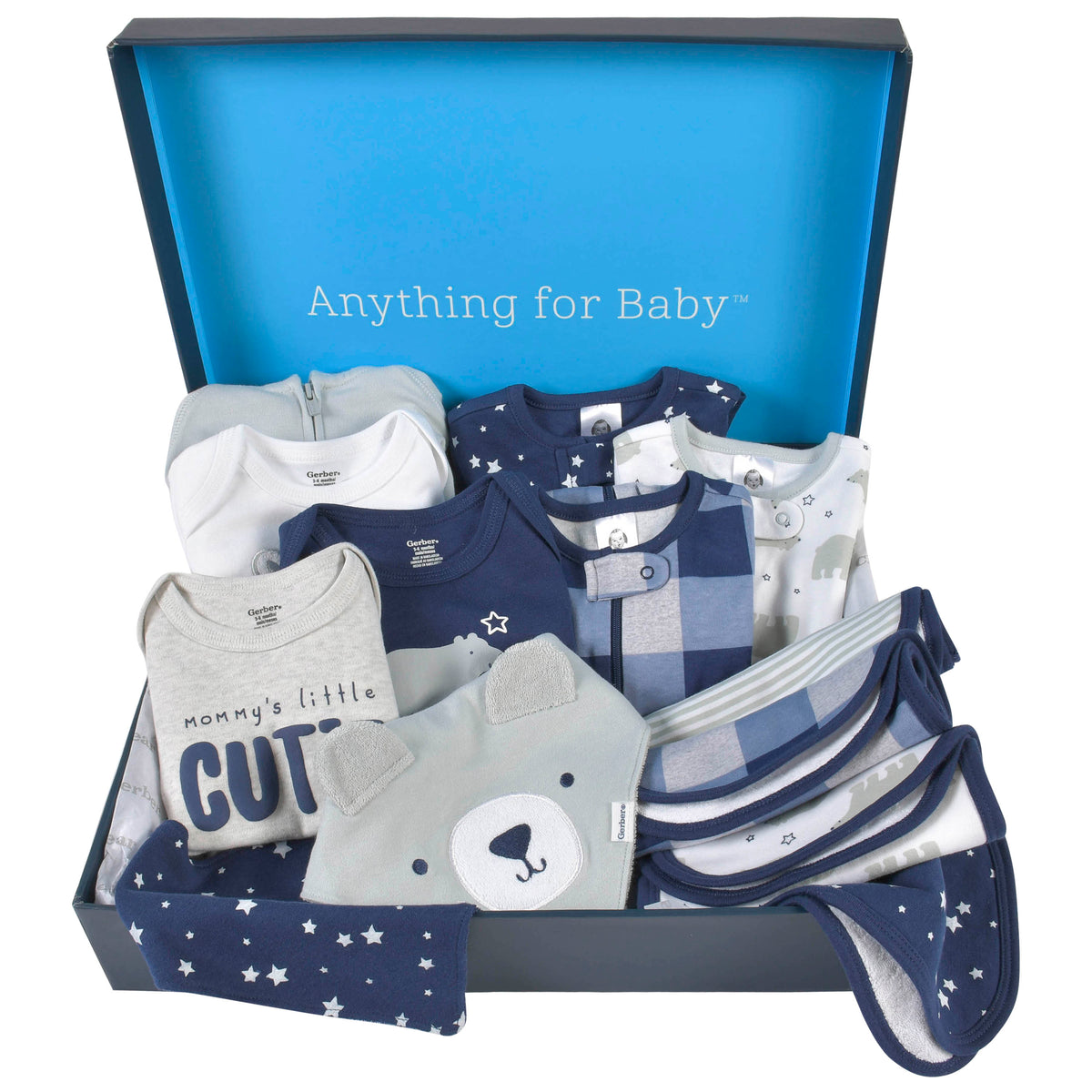14-Piece Baby Boys Bear Playwear Gift Set