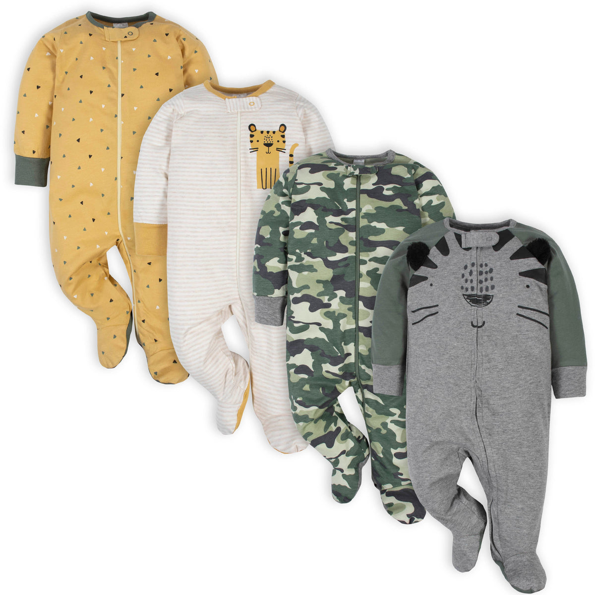 4-Pack Baby Boys Tiger Sleep 'n Plays