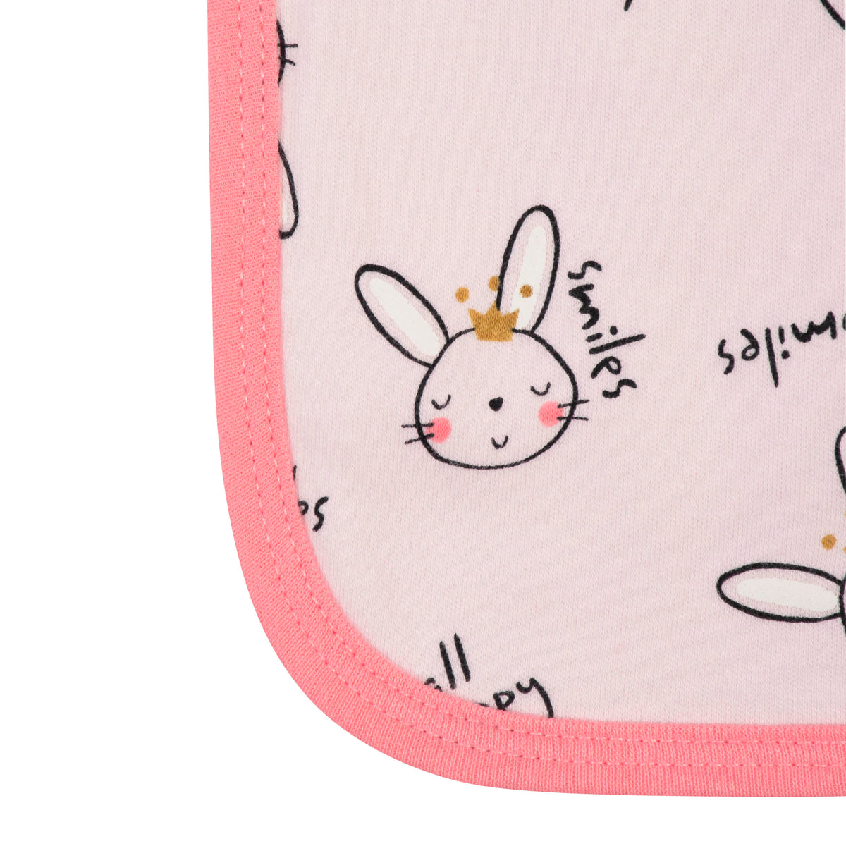 4-Pack Baby Girls Ballerina Burp Cloths, view 3