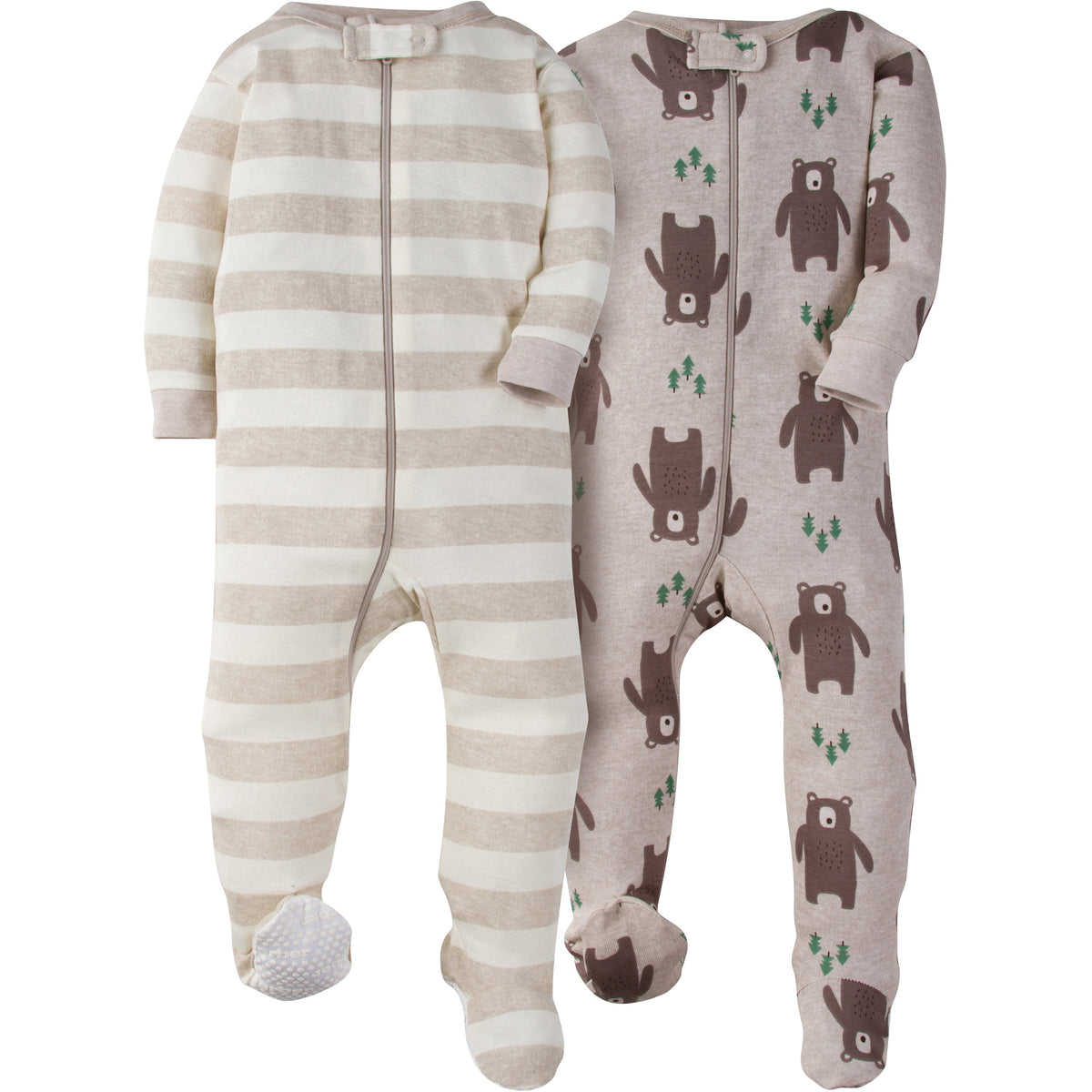 Gerber Baby Boys' 2-Pack Bear Unionsuits