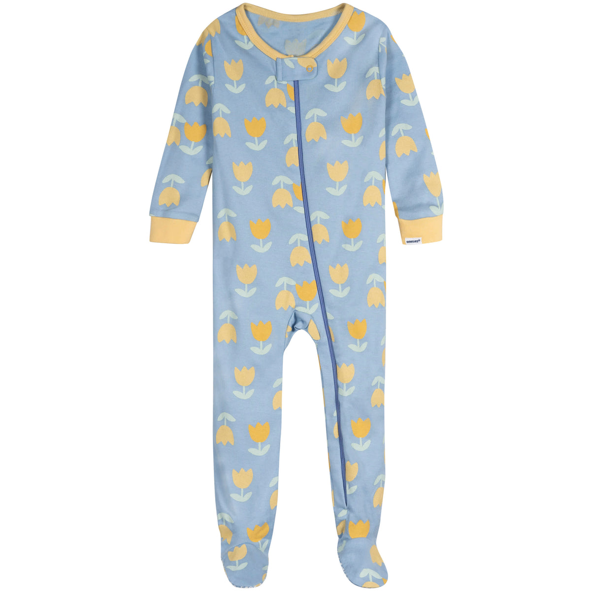 2-Pack Baby Girls Lemons Footed Pajamas, view 4