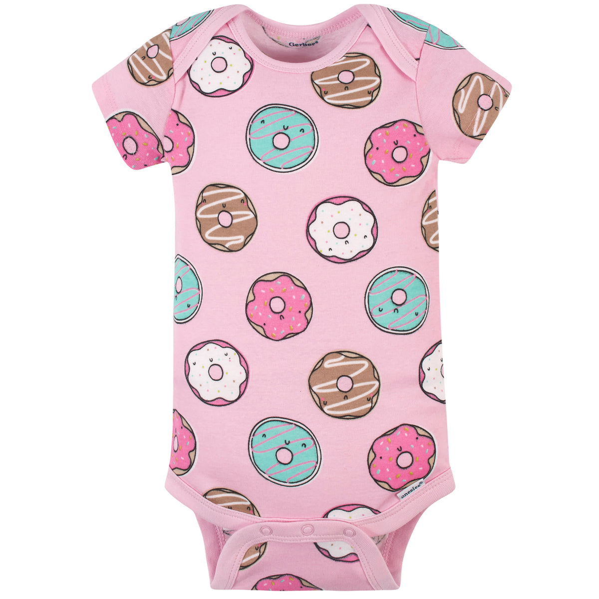 3-Pack Baby Donuts Onesies Bodysuits, view 2
