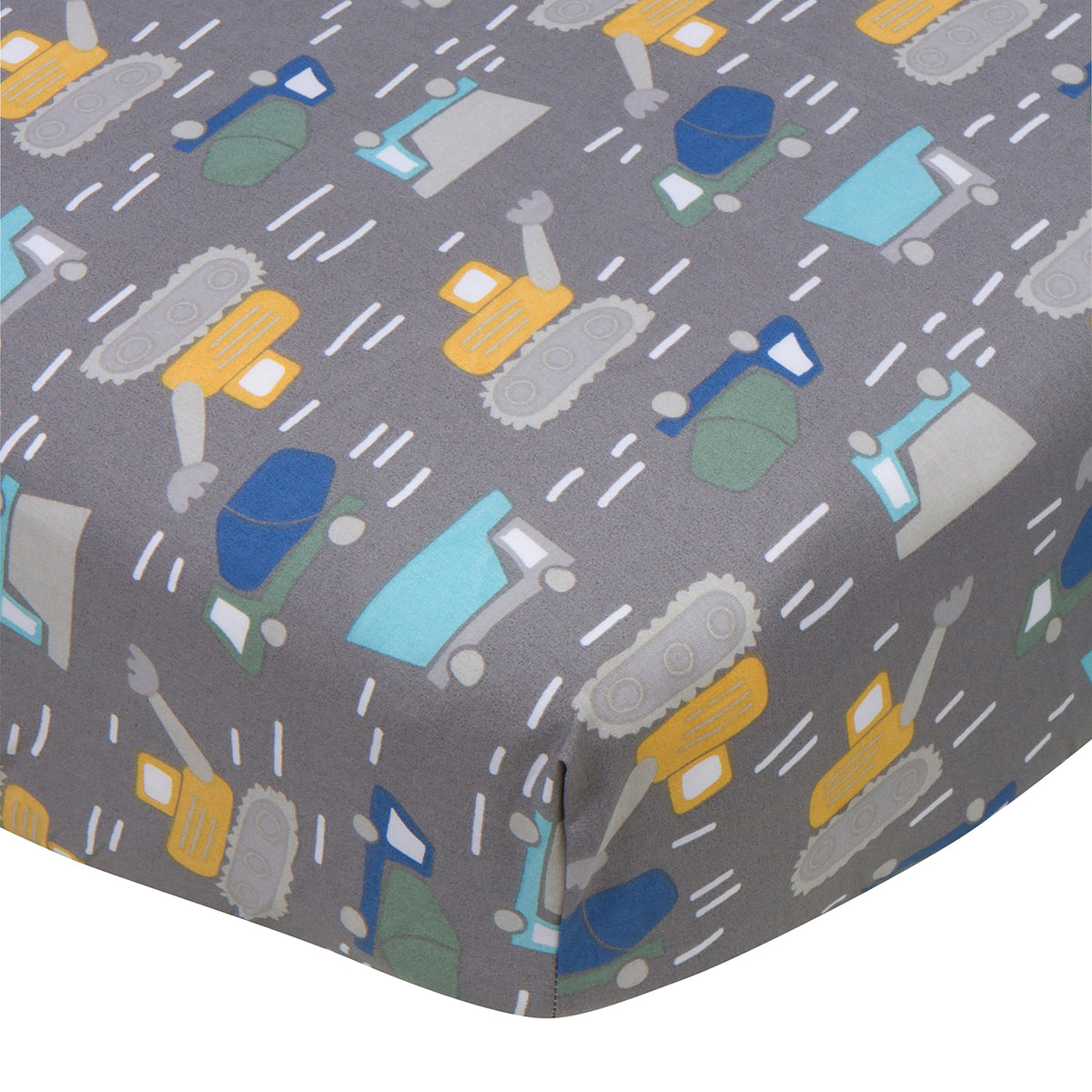Baby Boys Trucks Fitted Crib Sheet