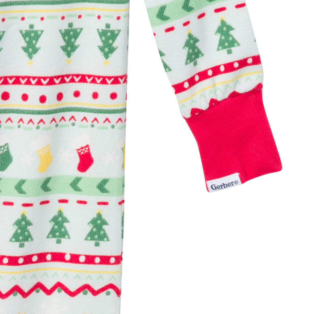 Baby & Toddler Neutral Oh What Fun FairIsle Holiday Family Pajamas, view 3