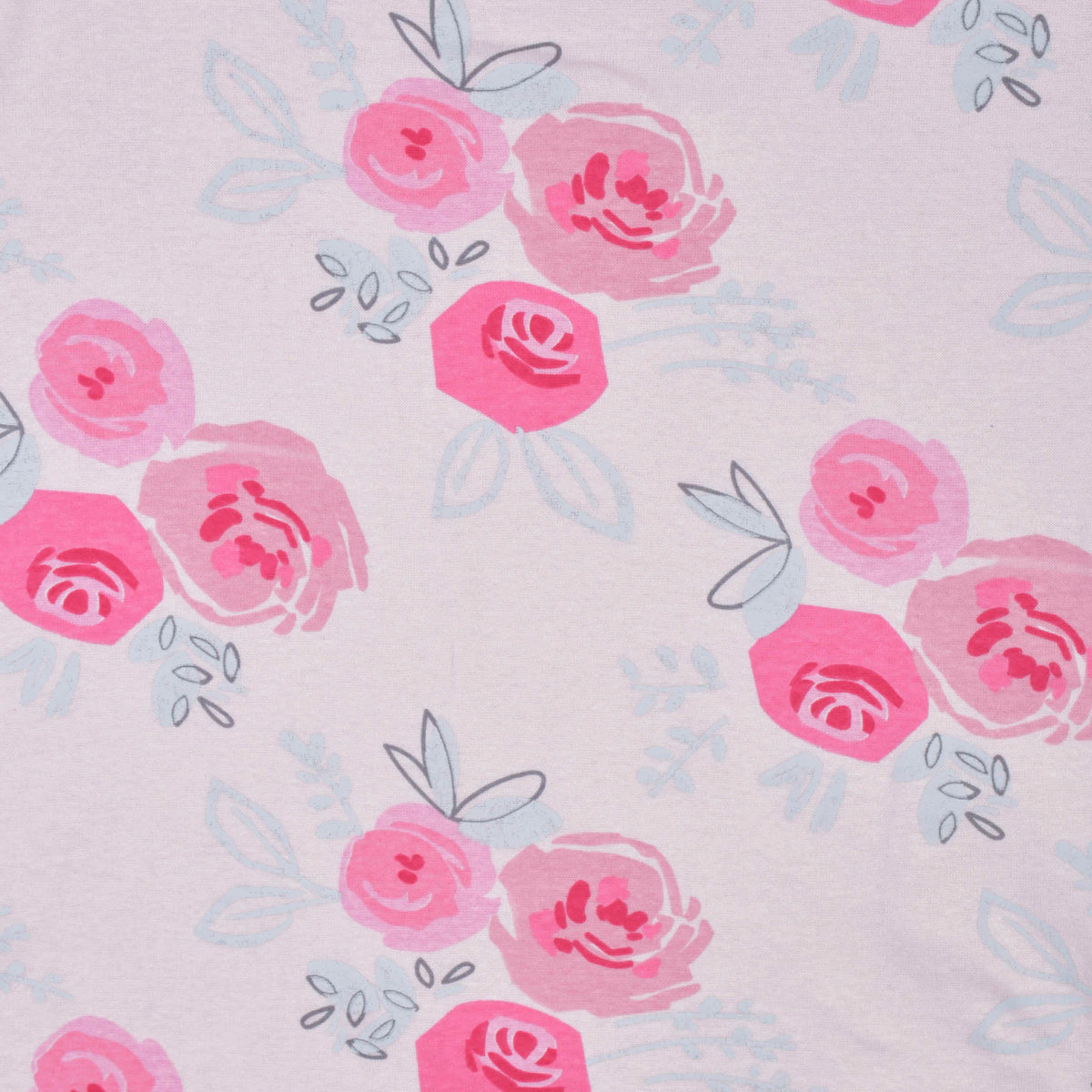 Baby Girls Roses Reversible Baby Blanket, view 3