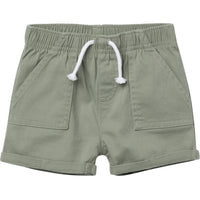 Baby & Toddler Girls Olive Twill Shorts