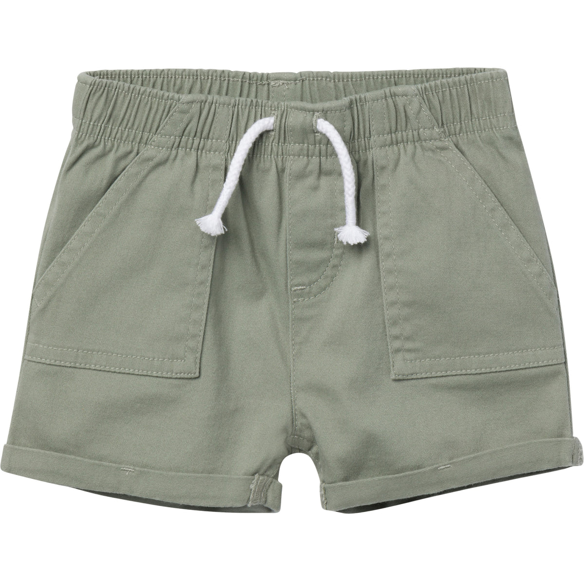 Baby & Toddler Girls Olive Twill Shorts
