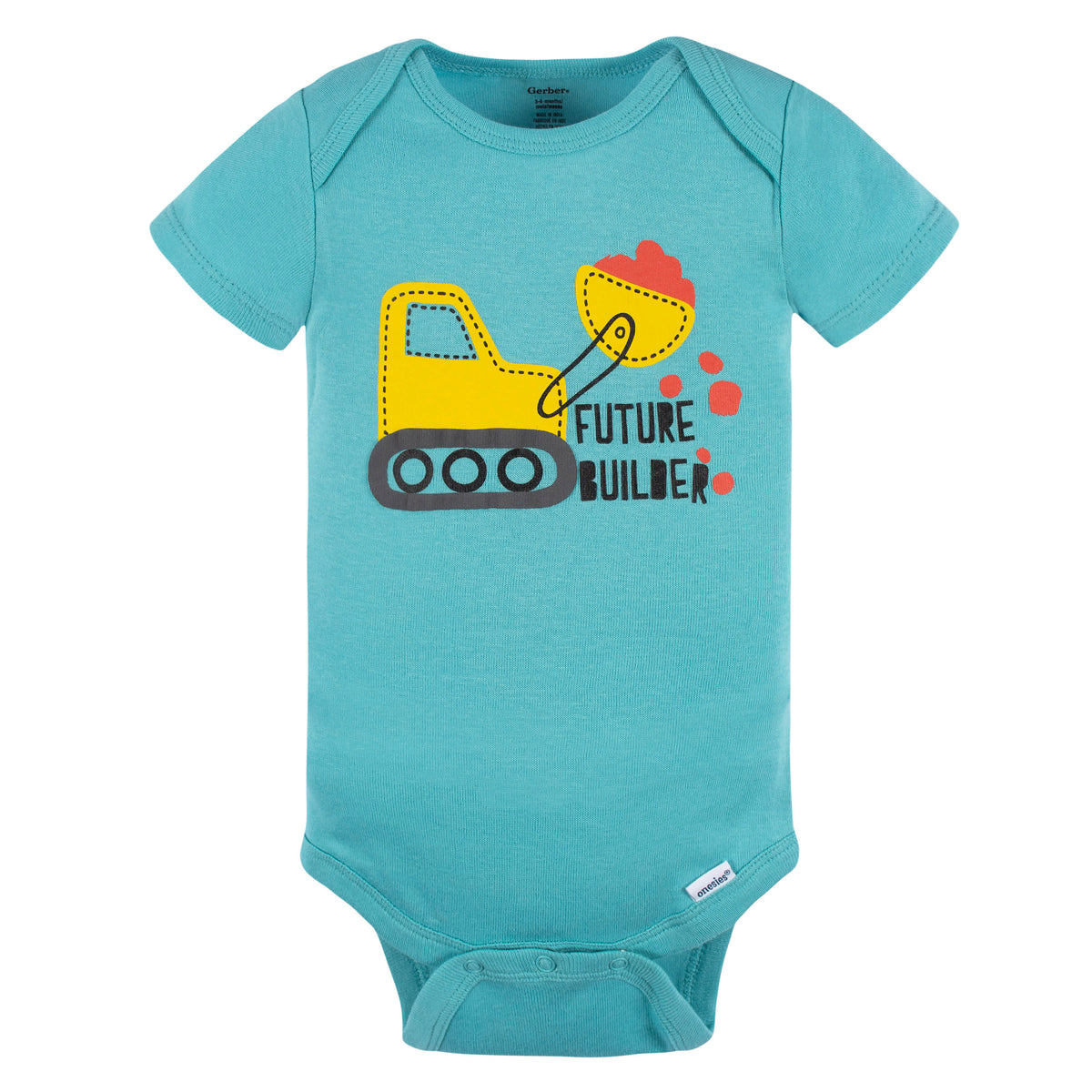 4-Pack Baby Boys Ready To Roll Short Sleeve Onesies Bodysuits, view 2