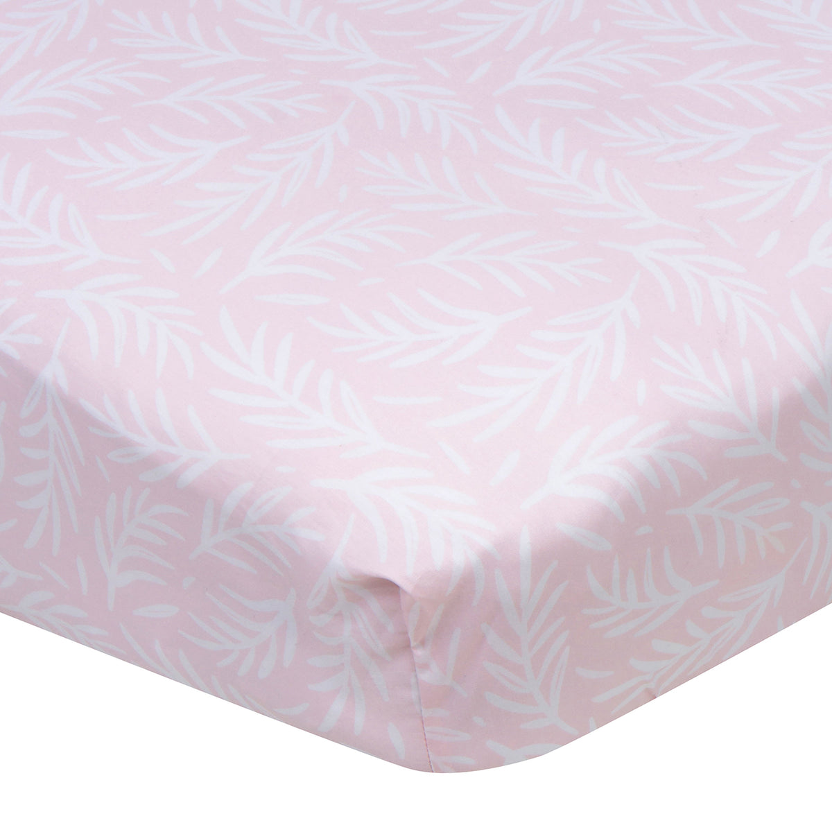 Baby Girls Leaves Fitted Crib Sheet