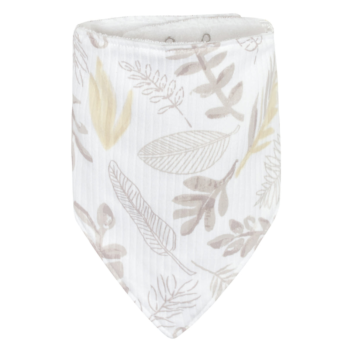 3-Pack Baby Neutral Natural Leaves Bandana Bibs, view 5